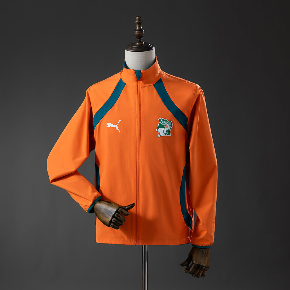 Corta Vento Costa do Marfim Laranja Verde 2026