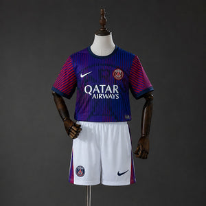 Kit Infantil Paris Saint-Germain Pré-jogo 26/27