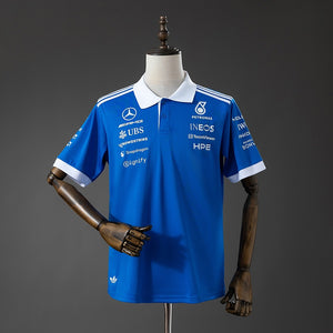 Camisa Mercedes Amg Petronas F1 Azul Polo 5xl8 2026