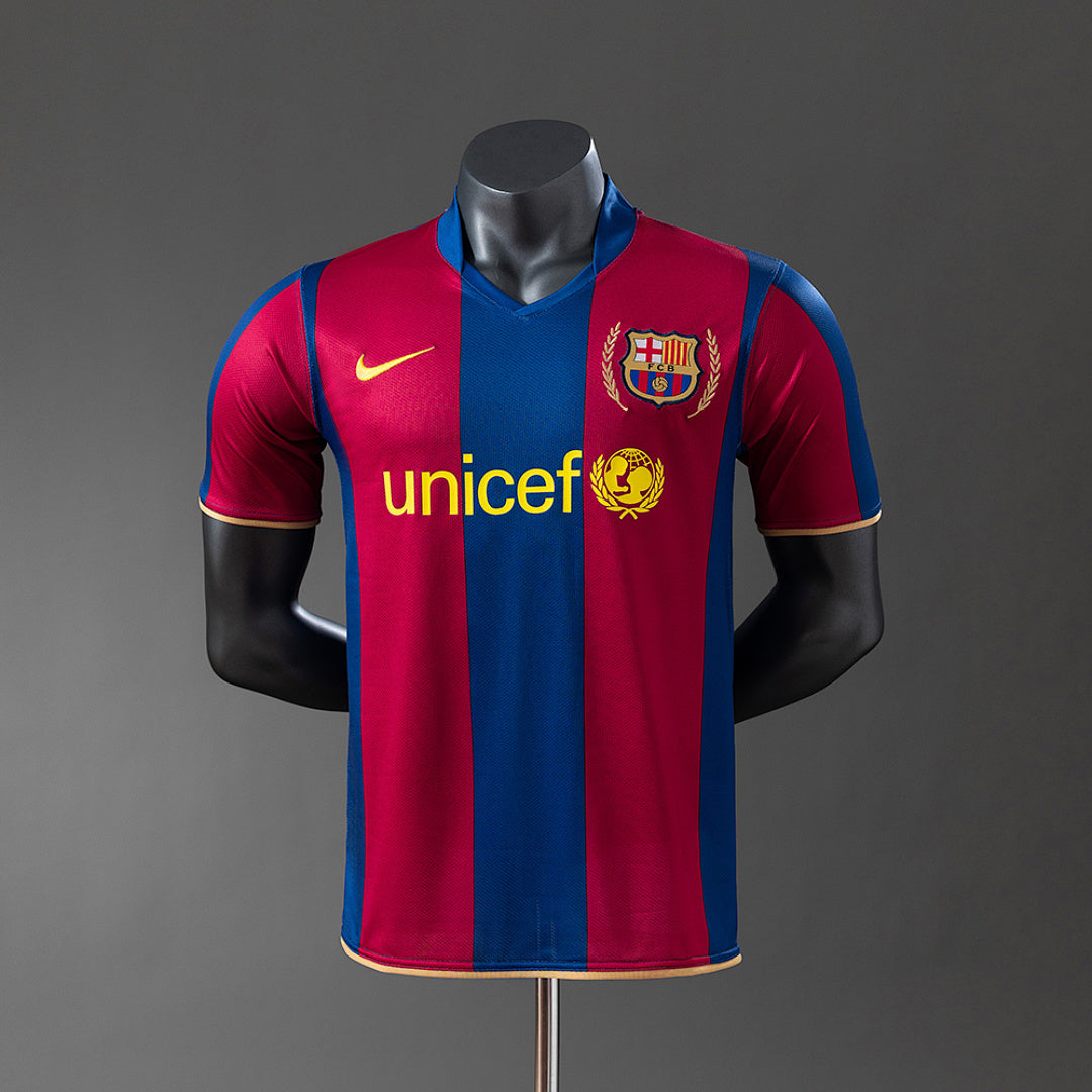 Camisa Barcelona Retrô Versão Jogador 07/08