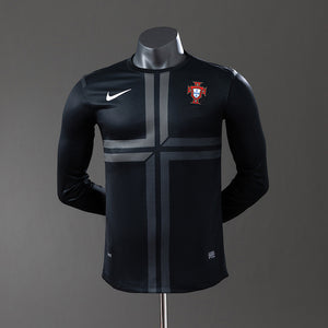 Camisa Portugal Retrô Manga Longa Versão Jogador 2013