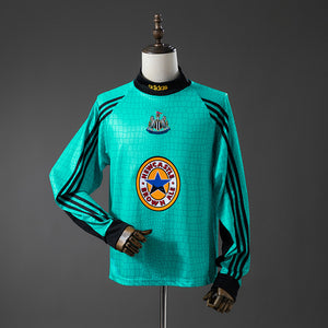 Camisa Newcastle United Retrô Manga Longa Goleiro 97/98