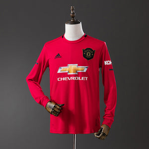 Camisa Manchester United Retrô Manga Longa 19/20
