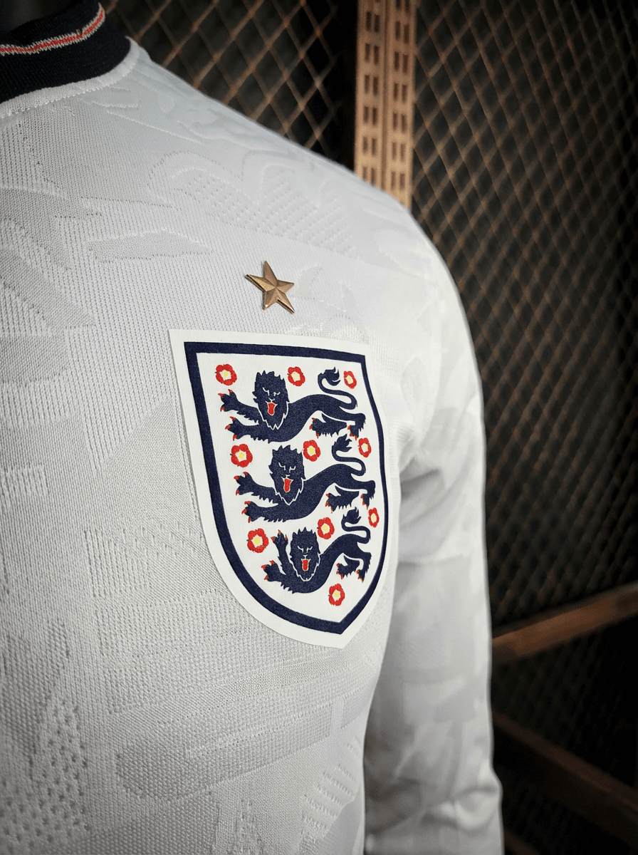 Camisa Inglaterra Home Manga Longa Jogador 2026