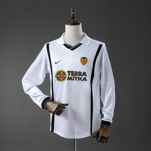 Camisa Valencia Retrô Manga Longa 00/01