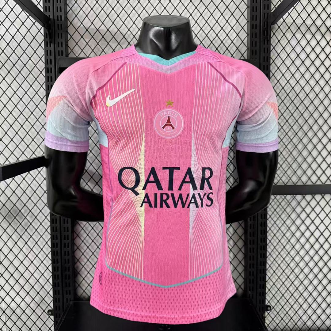 Camisa Paris Saint-Germain Rosa Versão Jogador 25/26