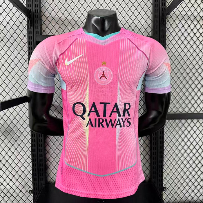 Camisa Paris Saint-Germain Rosa Versão Jogador 25/26