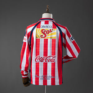 Camisa Chivas de Guadalajara Home Long Sleeved Retrô Xxl9 99/00
