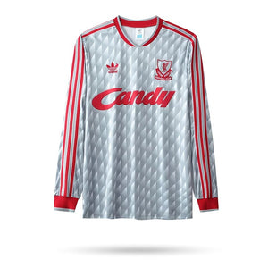 Camisa Liverpool Retrô Manga Longa 1989