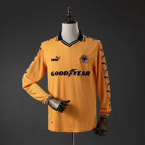 Camisa Wolverhampton Wanderers Retrô Manga Longa 98/99