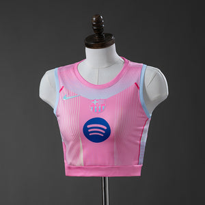 Camisa Barcelona Rosa 25/26 Feminina