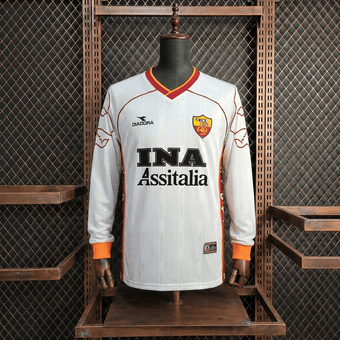 Camisa Roma Retrô Manga Longa 99/00