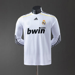 Camisa Real Madrid Retrô Manga Longa Versão Jogador 09/10