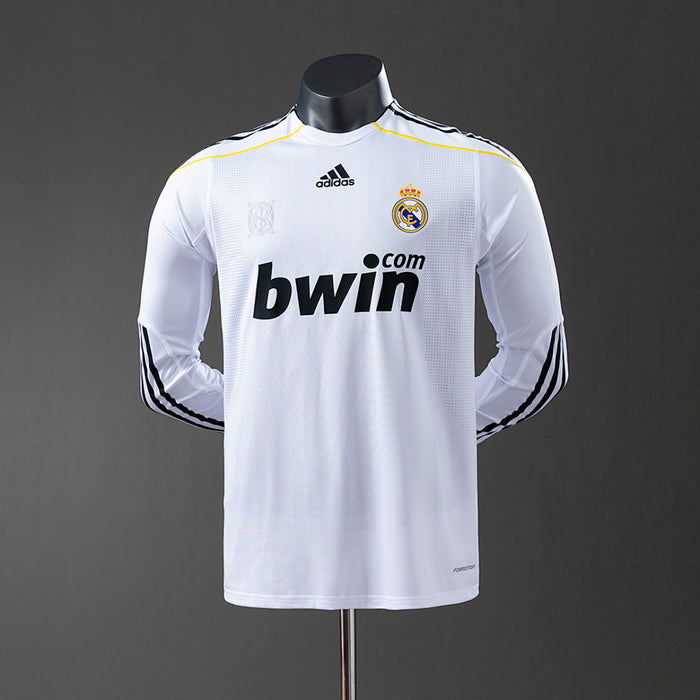 Camisa Real Madrid Retrô Manga Longa Versão Jogador 09/10