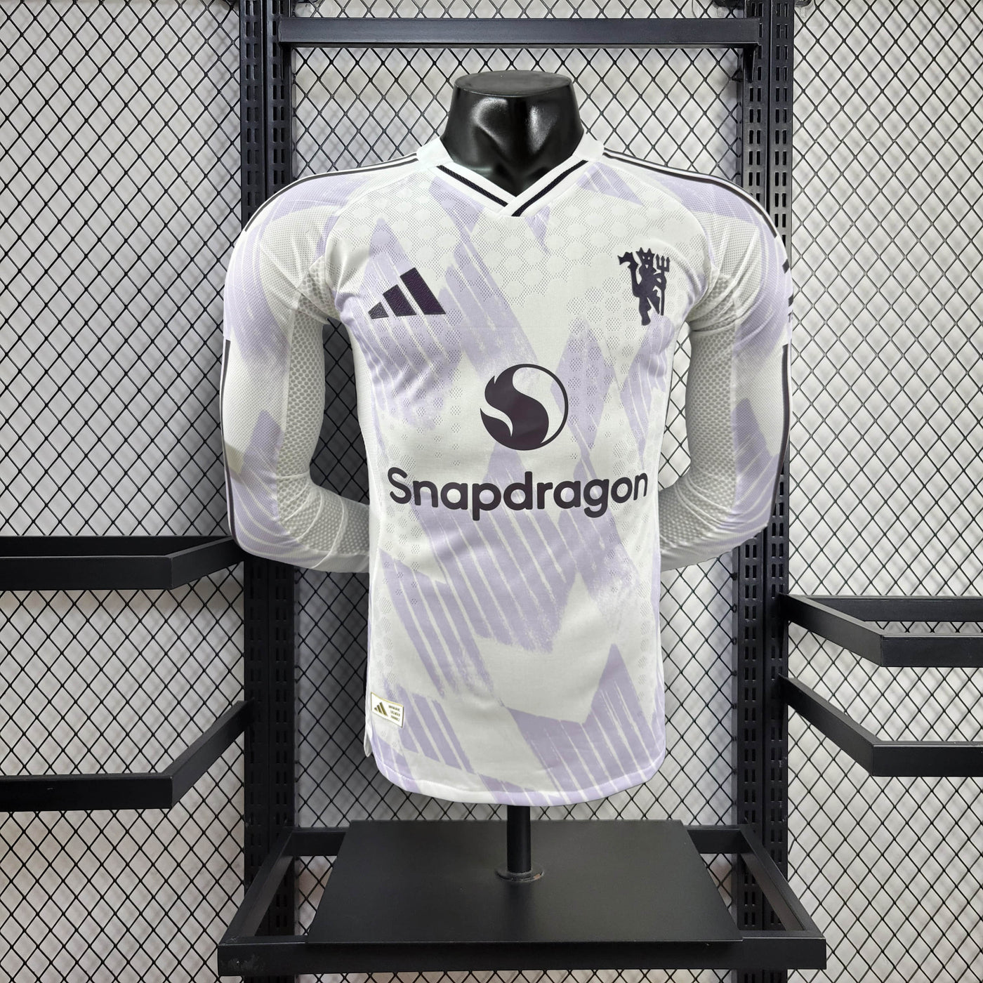 Camisa Manchester United Away Manga Longa Jogador 25/26
