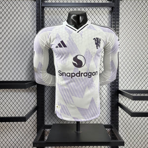 Camisa Manchester United Away Manga Longa Jogador 25/26