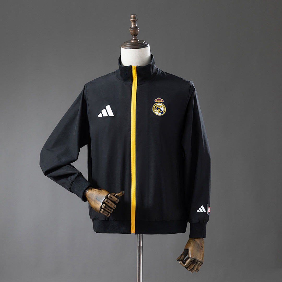Corta Vento Real Madrid Preta 25/26