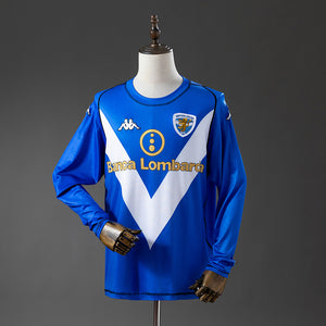 Camisa Brescia Calcio Home Manga Longa Retrô Xxl7 2003