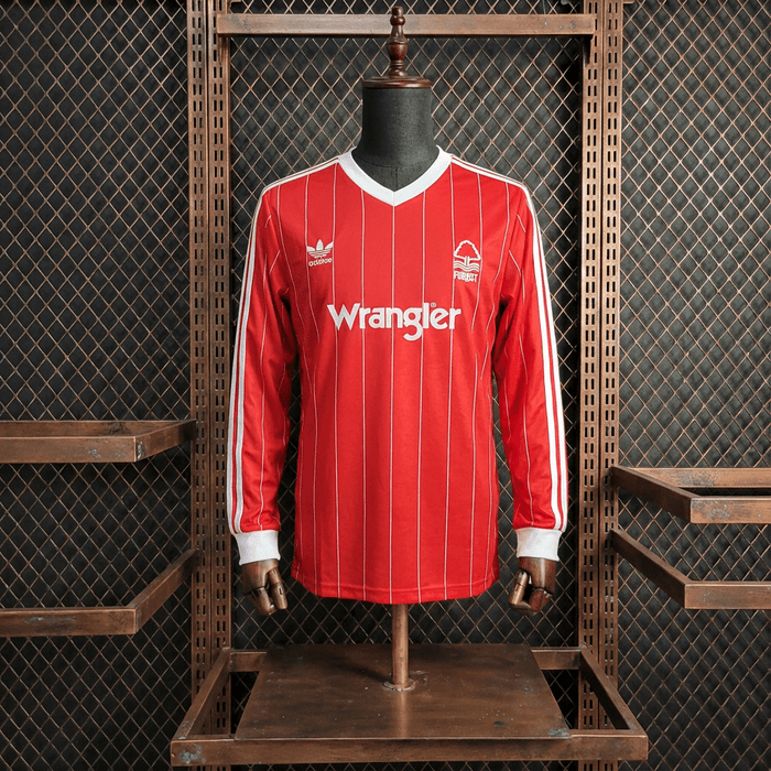Camisa Nottingham Forest Retrô Manga Longa 82/84