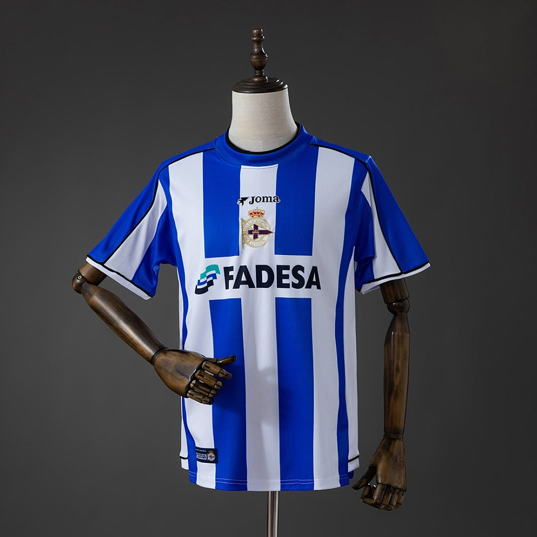 Camisa Retrô Deportivo de La Coruna Home Xxl8 02/03