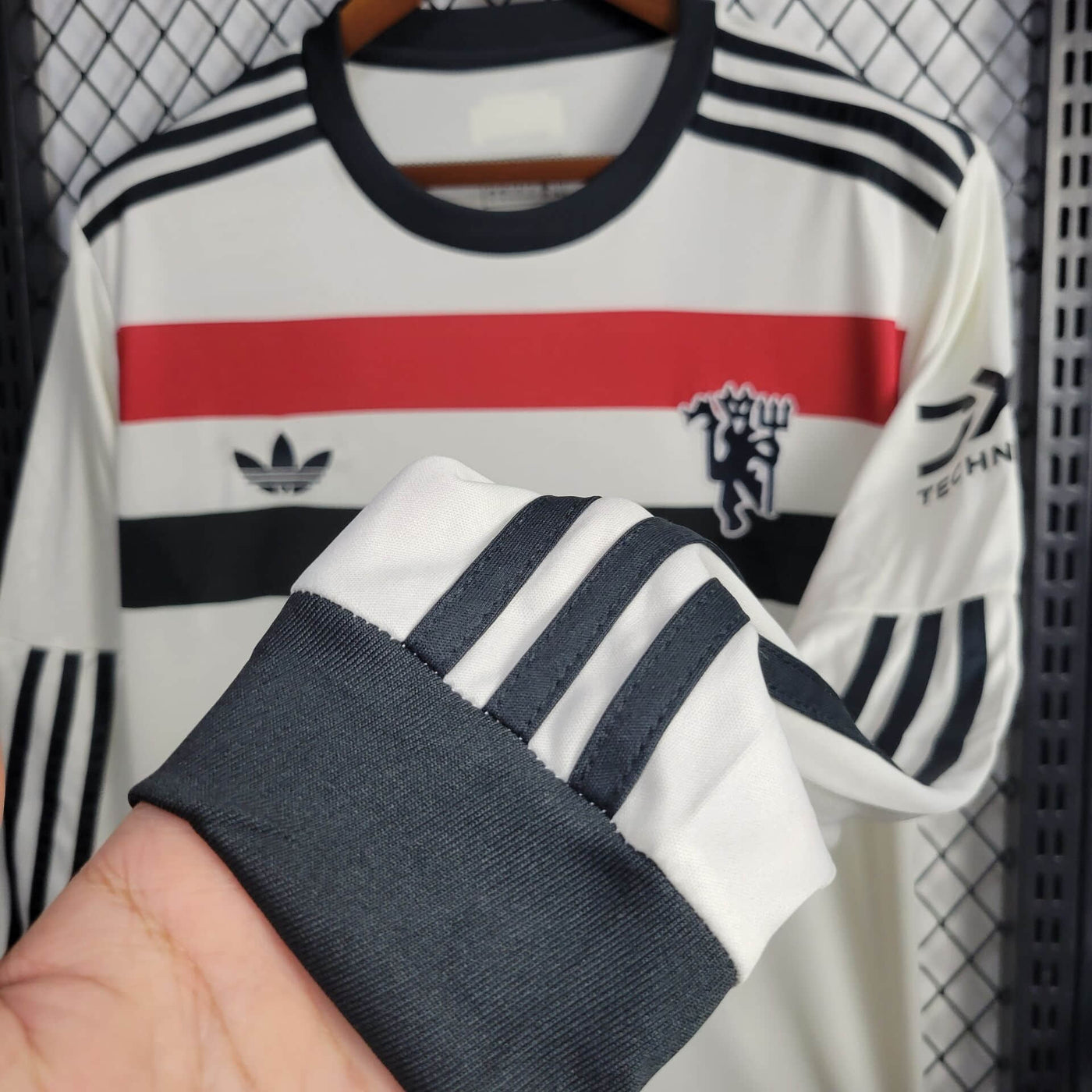 Camisa Manchester United Away Manga Longa 24/25