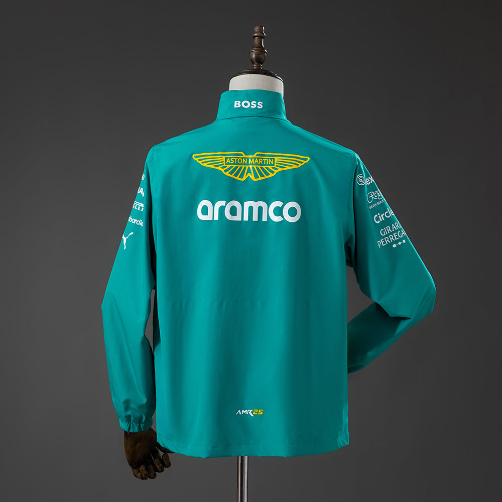 Camisa Aston Martin Aramco F1 Corta Vento Verde 3xl9 2025