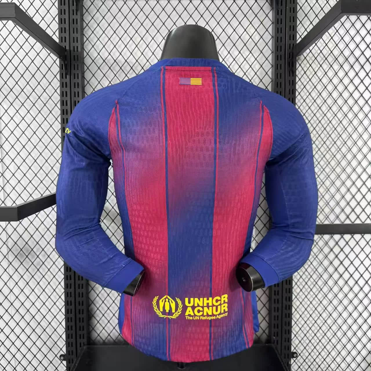 Camisa Barcelona Home Manga Longa Jogador 25/26