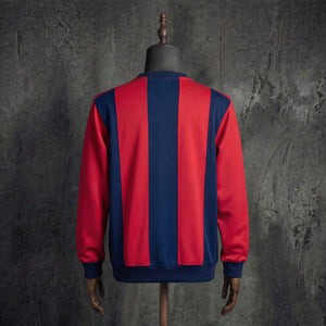 Camisa Barcelona Vermelha Azul Manga Longa