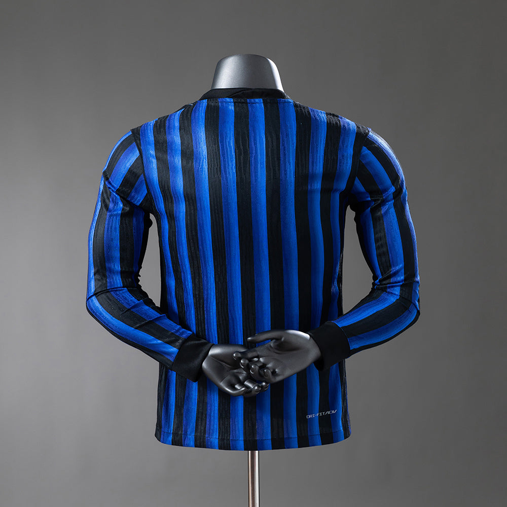 Camisa Inter Milan Home Manga Longa Versão Jogador 25/26