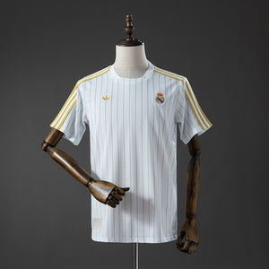 Camisa Real Madrid Branca Dourada