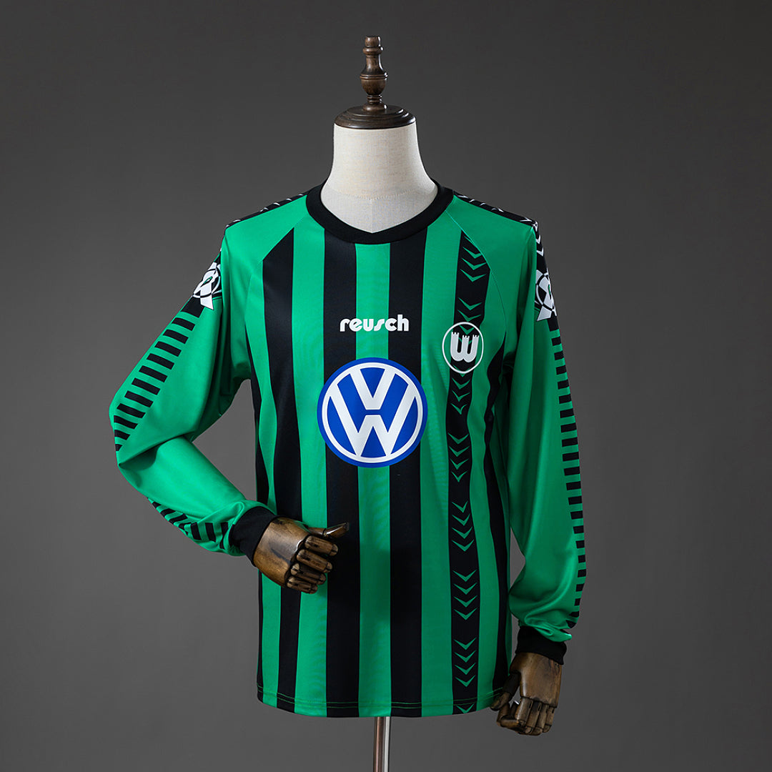 Camisa Wolfsburg Retrô Manga Longa 95/96