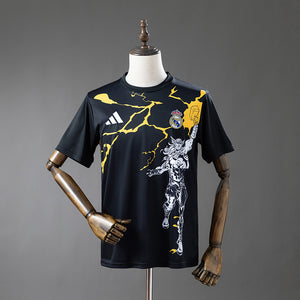 Camisa Real Madrid Pré-jogo Pré-jogo Preta 25/26