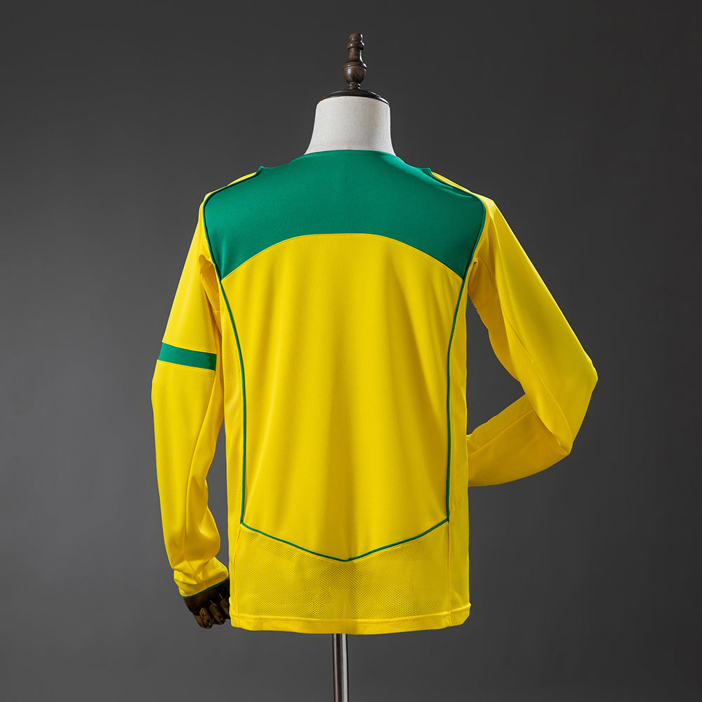 Camisa Brasil Retrô Manga Longa 2004