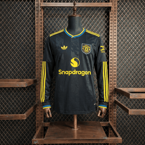 Camisa Manchester United Away Manga Longa 25/26