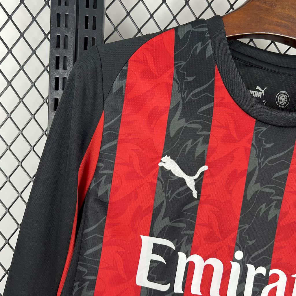 Camisa AC Milan Home Manga Longa 25/26