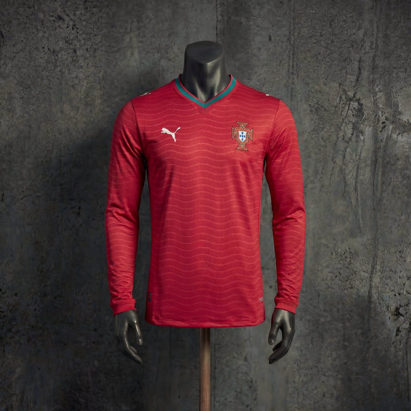 Camisa Portugal Home Manga Longa Jogador 2026