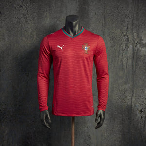 Camisa Portugal Home Manga Longa Jogador 2026