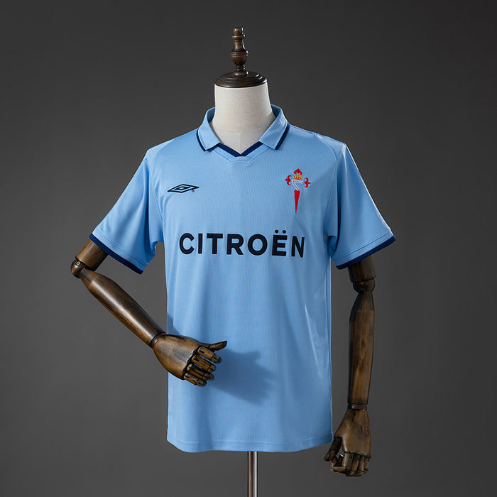 Camisa Celta de Vigo Home Uefa Cup Retrô Xxl7 01/02