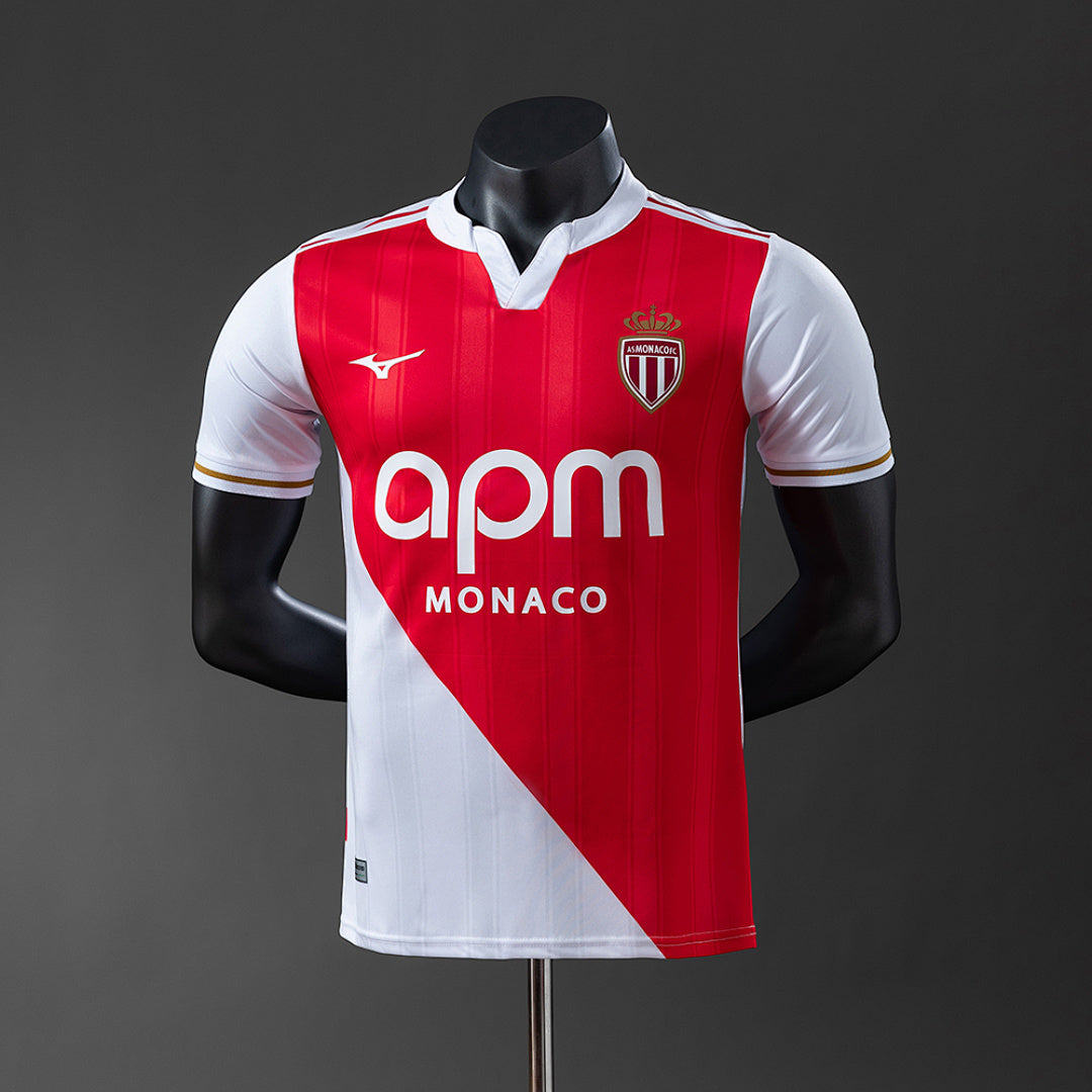 Camisa AS Monaco Home Versão Jogador 25/26
