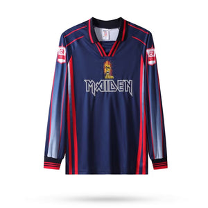 Camisa West Ham United Retrô Manga Longa 1998 Feminina
