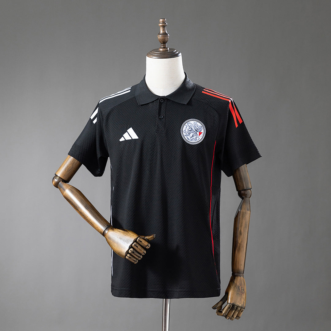 Camisa Ajax Polo Preta Xxl6 25/26