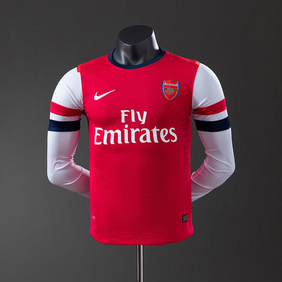 Camisa Arsenal Retrô Manga Longa Versão Jogador 12/13