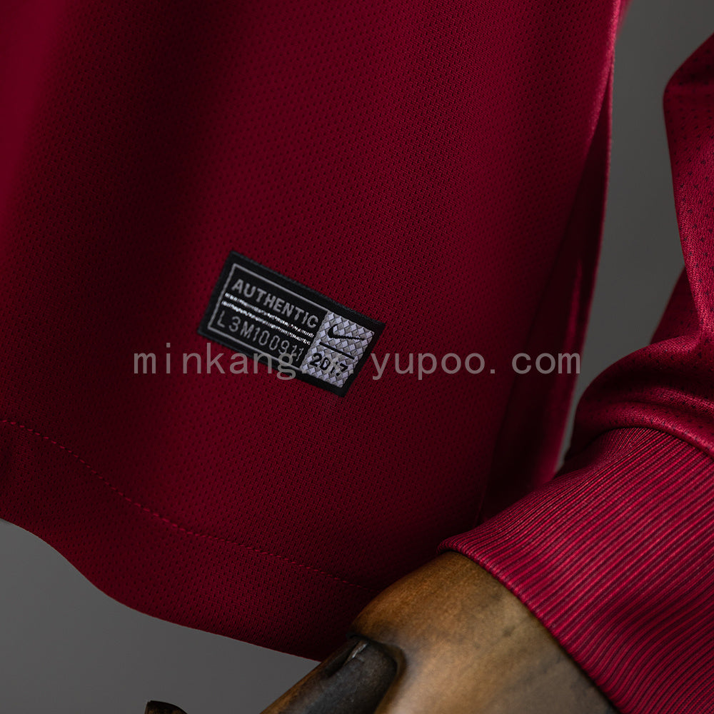 Camisa Roma Retrô Manga Longa 17/18