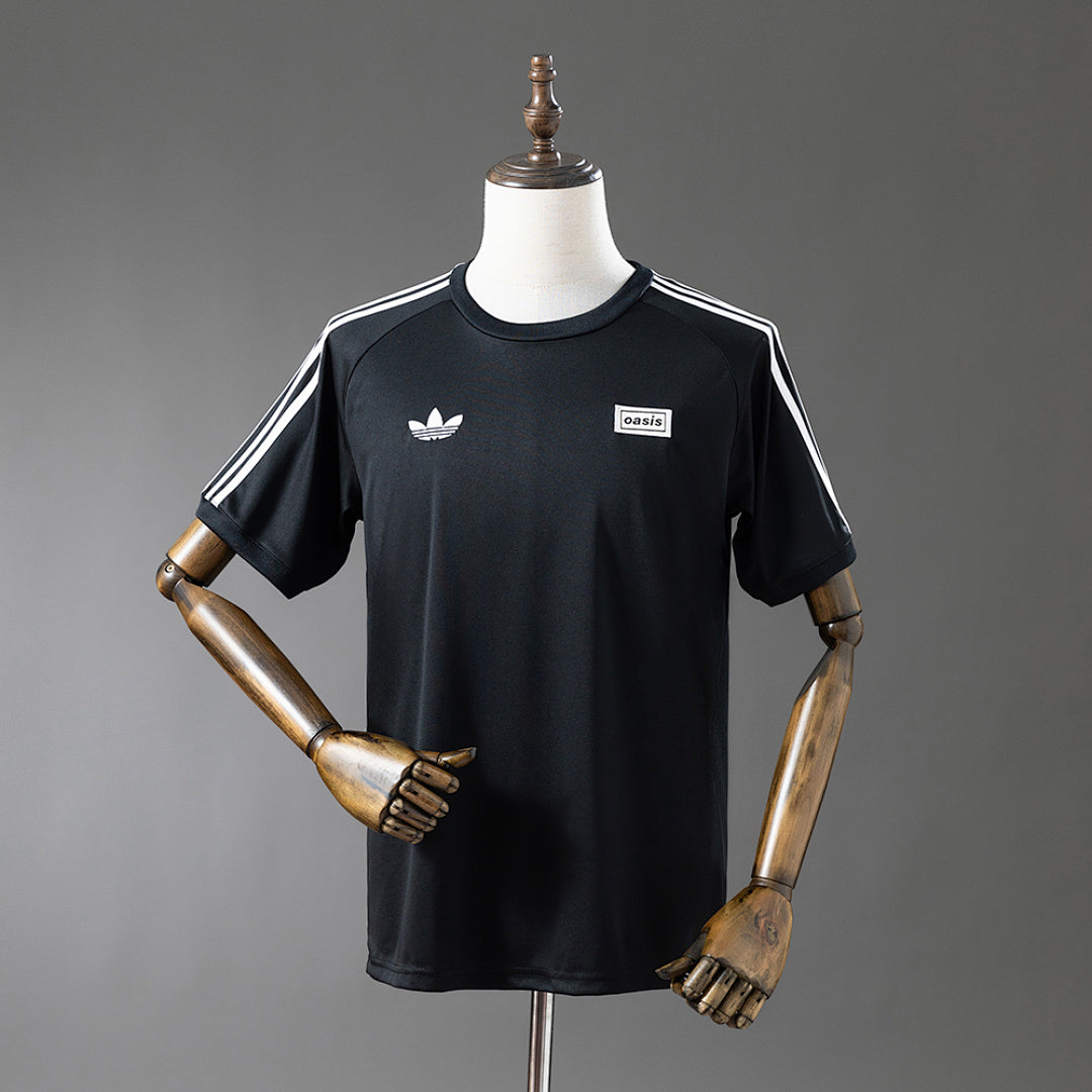 Camisa Oasis Live '25 Originals 3 Stripes Preta 4xl6