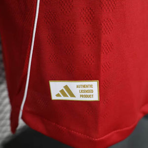 Camisa Liverpool Home Manga Longa Jogador 25/26