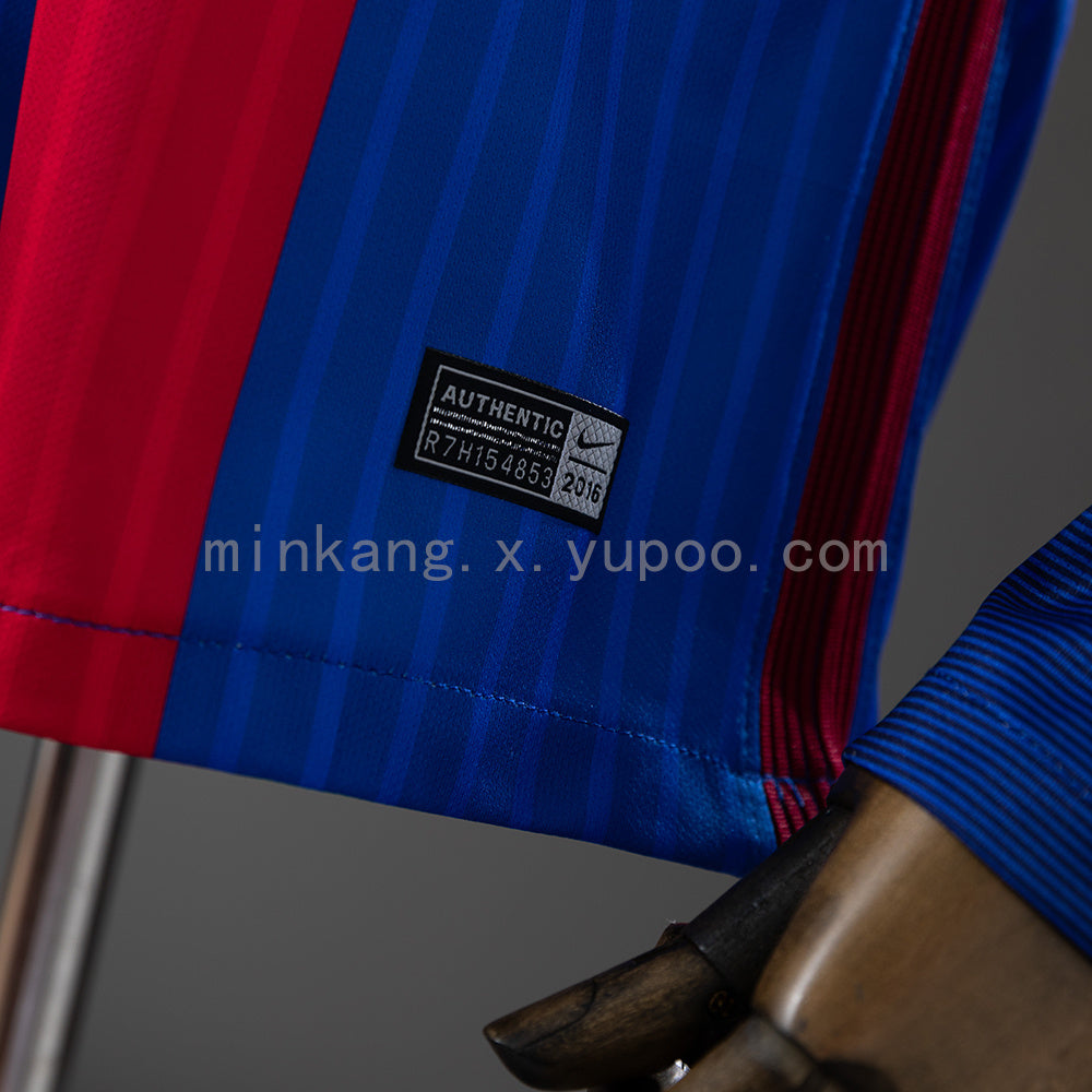 Camisa Barcelona Retrô Manga Longa 16/17