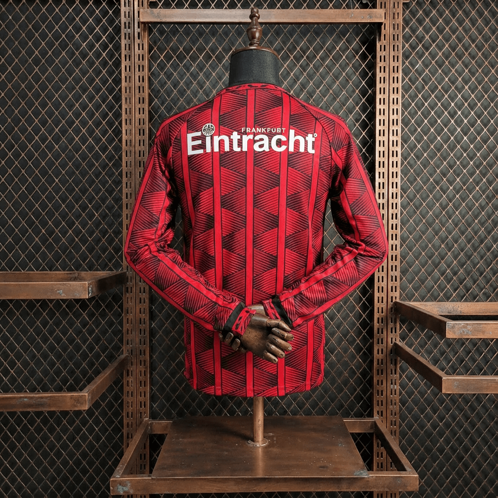 Camisa Eintracht Frankfurt Retrô Manga Longa 95/96