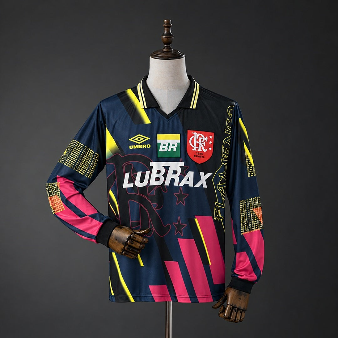 Camisa Flamengo Retrô Manga Longa Goleiro 1998