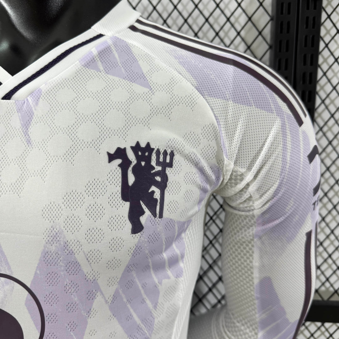 Camisa Manchester United Away Manga Longa Jogador 25/26