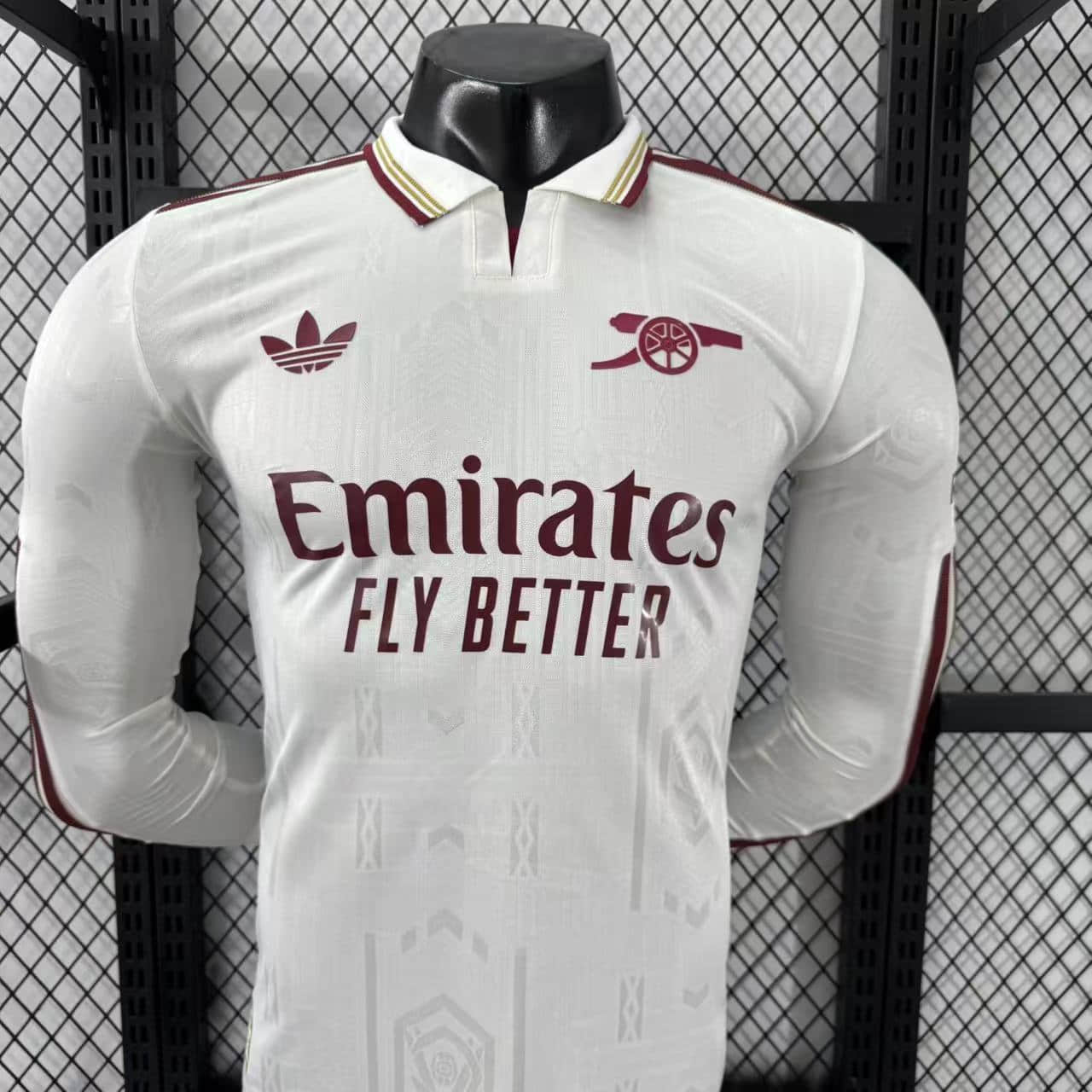 Camisa Arsenal Away Manga Longa Jogador 25/26